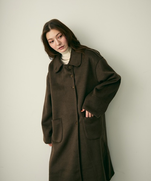 Lunea（ルネア）の「ステンカラーコート（ステンカラーコート・レディース・ブラウン/ナチュラル/グレー・FREE）」の19枚目の写真