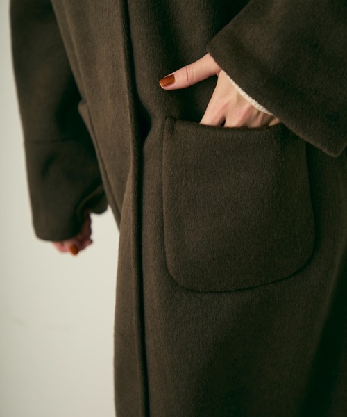 Lunea（ルネア）の「ステンカラーコート（ステンカラーコート・レディース・ブラウン/ナチュラル/グレー・FREE）」の12枚目の写真