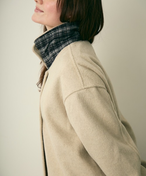 Lunea（ルネア）の「ステンカラーコート（ステンカラーコート・レディース・ブラウン/ナチュラル/グレー・FREE）」の8枚目の写真