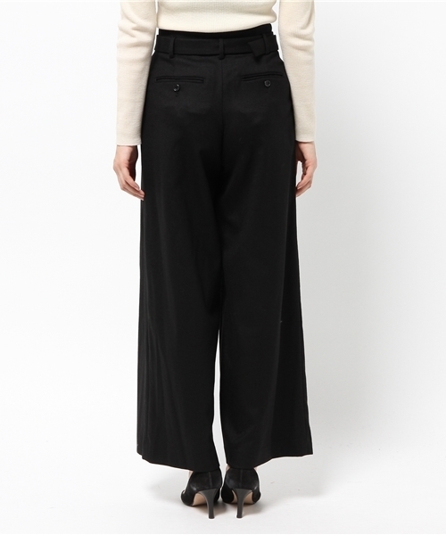 SLOBE IENA（スローブイエナ）の「《追加》ベルトツキワイドタックパンツ◆（その他パンツ・レディース・ブラック/キャメル/グレー・40/38/36）」の7枚目の写真