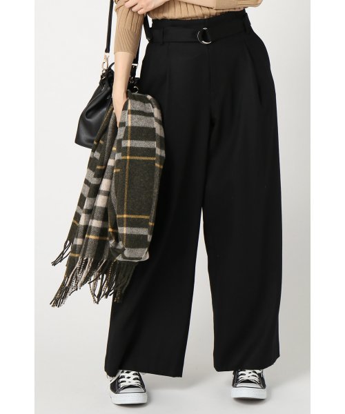 SLOBE IENA（スローブイエナ）の「《追加》ベルトツキワイドタックパンツ◆（その他パンツ・レディース・ブラック/キャメル/グレー・40/38/36）」の10枚目の写真