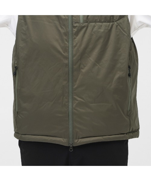 NANGA（ナンガ）の「ナンガ  AURORA TEX STAND COLLAR DOWN VEST（ダウンベスト・メンズ・ブラック/グレー・L/M/S）」の3枚目の写真