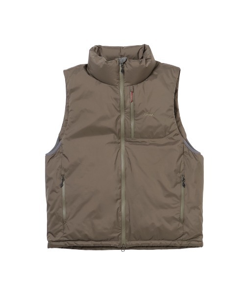 NANGA（ナンガ）の「ナンガ  AURORA TEX STAND COLLAR DOWN VEST（ダウンベスト・メンズ・ブラック/グレー・L/M/S）」の5枚目の写真