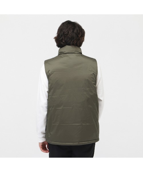 NANGA（ナンガ）の「ナンガ  AURORA TEX STAND COLLAR DOWN VEST（ダウンベスト・メンズ・ブラック/グレー・L/M/S）」の6枚目の写真