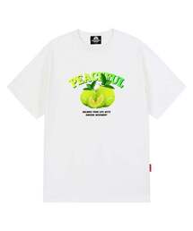 PEACEFUL LIME BALL Tシャツ - ホワイト