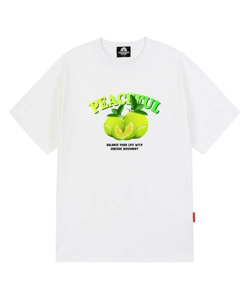 TRIPSHION(トリップション)の「PEACEFUL LIME BALL Tシャツ - ホワイト(Tシャツ/カットソー・メンズ・その他・LARGE/MEDIUM/X-LARGE)」の1枚目の写真