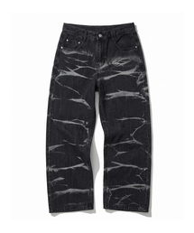Vine Bleach Wide Jeans DCPT045Black