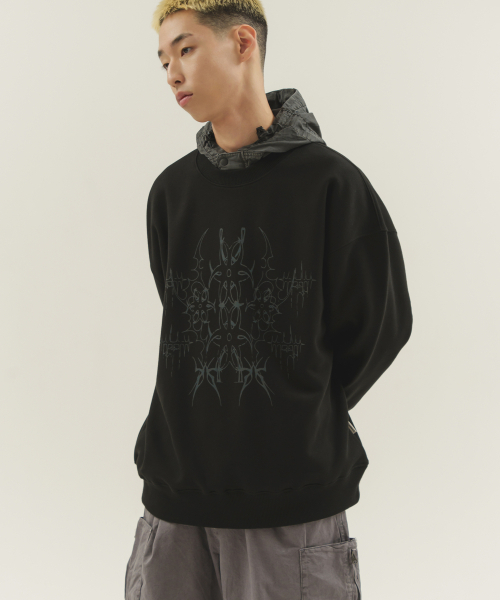 CAMEL WORK(キャメルワーク)の「バタフライスウェットシャツ(ブラック)(スウェット・メンズ・その他・LARGE/X-LARGE/MEDIUM)」の1枚目の写真