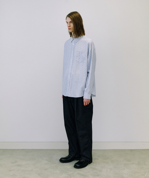 ENDOOR(エンドア)の「Soft stripe shirt (blue stripe)(シャツ/ブラウス・メンズ・その他・1/2/3)」の6枚目の写真