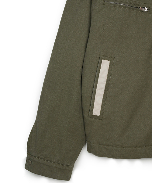 FDR(エフディーアール)の「Vintage Wash Trucker Quilting Jacket Khaki(デニムジャケット・メンズ・その他・SMALL/MEDIUM/LARGE)」の4枚目の写真