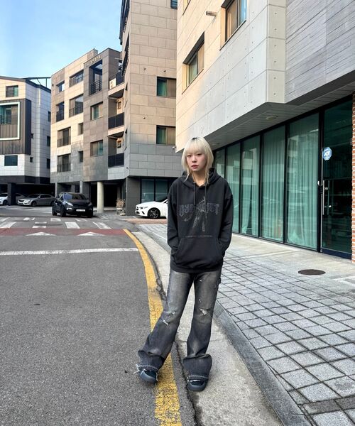 DYSFUNCT(ディスファンクト)の「DREAM CATCHER PIGMENT HOODIE(CHARCOAL)(パーカー・レディース・その他・LARGE/MEDIUM/X-LARGE)」の9枚目の写真