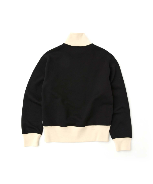 WMC(ダブリューエムシー)の「レタリングスウェットハーフジップ_BLACK(その他トップス・メンズ・ブラック・MEDIUM/LARGE/X-LARGE)」の2枚目の写真