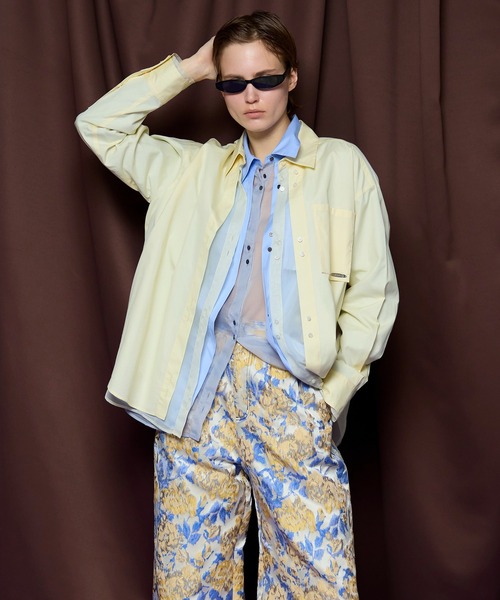 MAISON SPECIAL（メゾンスペシャル）の「【PRE-ORDER】Sheer Shirt/シースルーシャツ（シャツ/ブラウス・レディース・ホワイト/ライトイエロー/ブルー・FREE）」の3枚目の写真
