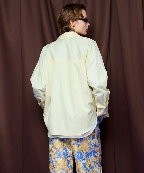 MAISON SPECIAL（メゾンスペシャル）の「【PRE-ORDER】Sheer Shirt/シースルーシャツ（シャツ/ブラウス・レディース・ホワイト/ライトイエロー/ブルー・FREE）」の7枚目の写真