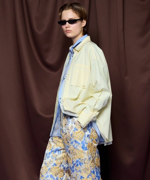 MAISON SPECIAL（メゾンスペシャル）の「【PRE-ORDER】Sheer Shirt/シースルーシャツ（シャツ/ブラウス・レディース・ホワイト/ライトイエロー/ブルー・FREE）」の8枚目の写真