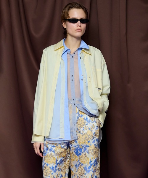 MAISON SPECIAL（メゾンスペシャル）の「【PRE-ORDER】Sheer Shirt/シースルーシャツ（シャツ/ブラウス・レディース・ホワイト/ライトイエロー/ブルー・FREE）」の9枚目の写真