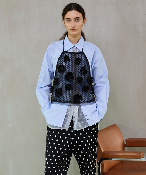 MAISON SPECIAL（メゾンスペシャル）の「【PRE-ORDER】Sheer Shirt/シースルーシャツ（シャツ/ブラウス・レディース・ホワイト/ライトイエロー/ブルー・FREE）」の16枚目の写真