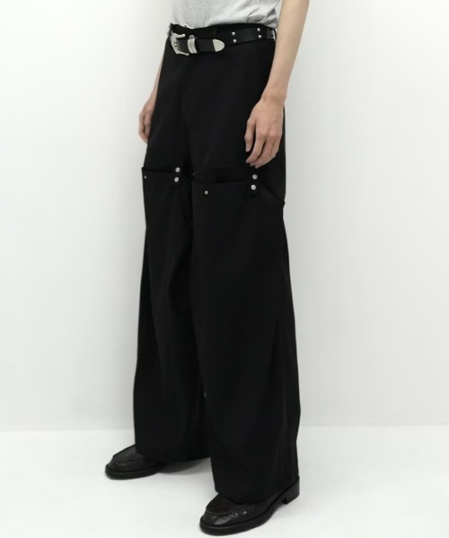 Chikashitsu +(チカシツプラス)の「【CS】FLOW FIT DRAPE SLACKS / 【シーエス】フローフィットドレープスラックス(スラックス・メンズ・ブラック/チャコール・01/02)」の11枚目の写真