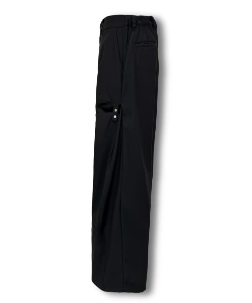 Chikashitsu +(チカシツプラス)の「【CS】FLOW FIT DRAPE SLACKS / 【シーエス】フローフィットドレープスラックス(スラックス・メンズ・ブラック/チャコール・01/02)」の15枚目の写真