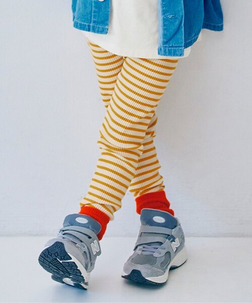 p.premier（ピードットプルミエ）の「イロチ買いしたいnobi－nobiストレッチレギパン_ジュニア対応（その他パンツ・キッズ・ブラック/アイボリー/サックスブルー/ブルー/グレー/オフホワイト/ブラウン/グリーン/ピンク/レッド/チャコール/マスタード/イエロー・80/90/100/110/120/130/140）」の10枚目の写真