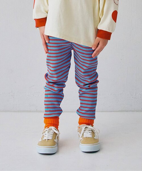 p.premier（ピードットプルミエ）の「イロチ買いしたいnobi－nobiストレッチレギパン_ジュニア対応（その他パンツ・キッズ・ブラック/アイボリー/サックスブルー/ブルー/グレー/オフホワイト/ブラウン/グリーン/ピンク/レッド/チャコール/マスタード/イエロー・80/90/100/110/120/130/140）」の9枚目の写真