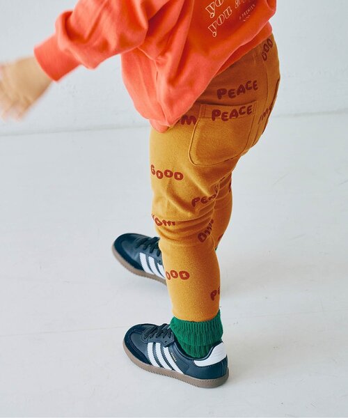 p.premier（ピードットプルミエ）の「イロチ買いしたいnobi－nobiストレッチレギパン_ジュニア対応（その他パンツ・キッズ・ブラック/アイボリー/サックスブルー/ブルー/グレー/オフホワイト/ブラウン/グリーン/ピンク/レッド/チャコール/マスタード/イエロー・80/90/100/110/120/130/140）」の11枚目の写真