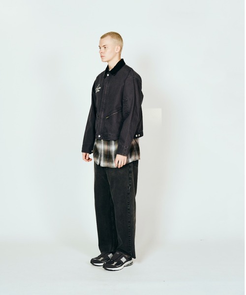 THRIFTY LOOK(スリフティールック)の「THRIFTY LOOK スリフティルック / CLOPPED EG JACKET(ブルゾン・メンズ・ワイン/ブラック/グレー・MEDIUM/SMALL/LARGE)」の4枚目の写真