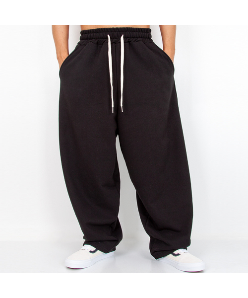 PACIENCIA(パシエンシア)の「ワイドバルーンパンツ(スウェットパンツ・メンズ・グレー/ブラック・XX-LARGE/X-LARGE/LARGE/MEDIUM)」の2枚目の写真