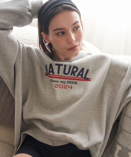 DEARMYDEER（ディアマイディア）の「Natural sweatshirt_ Grey（スウェット・レディース・その他・FREE）」の2枚目の写真