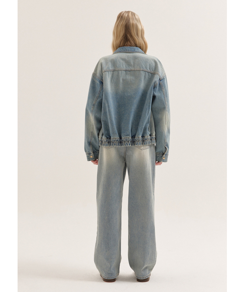 BUTTON UP(ボタンアップ)の「エックスレイウォッシュドワイドデニム(デニムパンツ・レディース・その他・SMALL/MEDIUM/LARGE)」の6枚目の写真