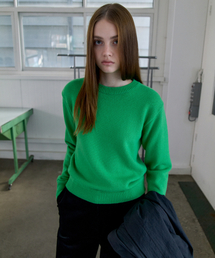CONUNACUERA（コンヌナクエラ）の「Cross Knit_Lawn Green（ニット/セーター）」