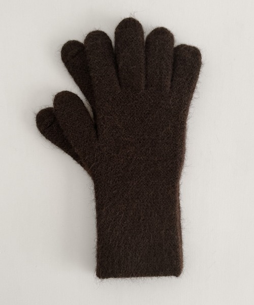 CANAL JEAN（キャナルジーン）の「El mar　ホールタッチカラーニット手袋（手袋・レディース・ブラウン/チャコールグレー/ブルー・ONE SIZE）」の14枚目の写真