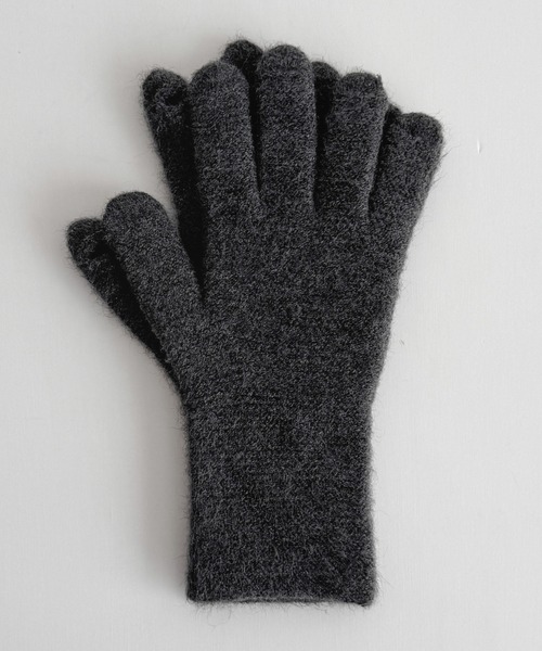 CANAL JEAN（キャナルジーン）の「El mar　ホールタッチカラーニット手袋（手袋・レディース・ブラウン/チャコールグレー/ブルー・ONE SIZE）」の15枚目の写真