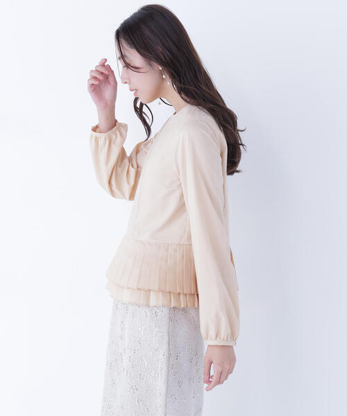 NATURAL BEAUTY BASIC(ナチュラルビューティーベーシック)の「◇プリーツヘムブラウス(シャツ/ブラウス・レディース・オフホワイト/ブルー/オレンジ・MEDIUM/SMALL)」の21枚目の写真