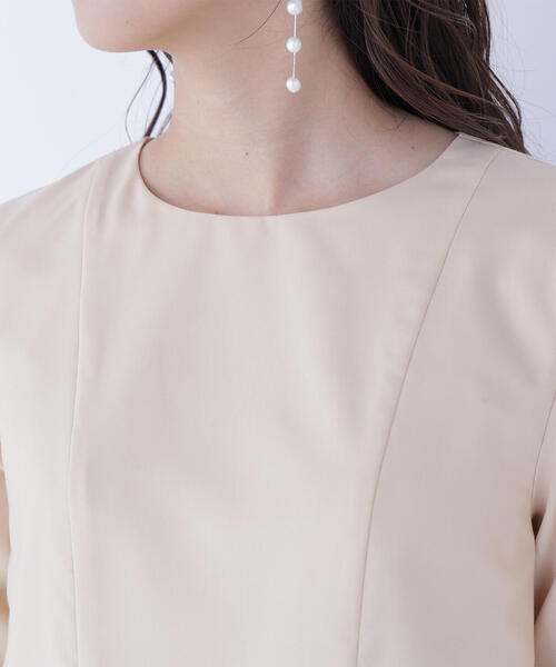 NATURAL BEAUTY BASIC(ナチュラルビューティーベーシック)の「◇プリーツヘムブラウス(シャツ/ブラウス・レディース・オフホワイト/ブルー/オレンジ・MEDIUM/SMALL)」の11枚目の写真