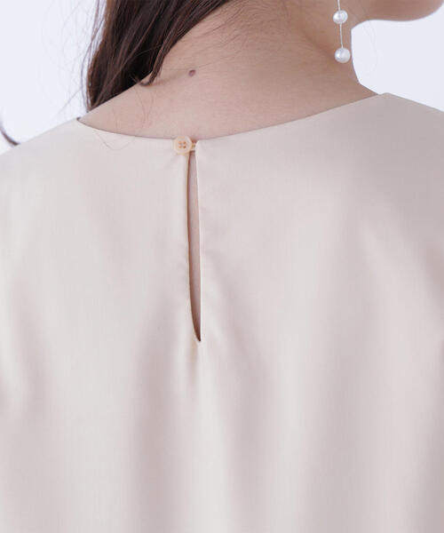 NATURAL BEAUTY BASIC(ナチュラルビューティーベーシック)の「◇プリーツヘムブラウス(シャツ/ブラウス・レディース・オフホワイト/ブルー/オレンジ・MEDIUM/SMALL)」の12枚目の写真