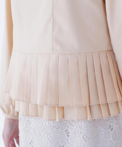 NATURAL BEAUTY BASIC(ナチュラルビューティーベーシック)の「◇プリーツヘムブラウス(シャツ/ブラウス・レディース・オフホワイト/ブルー/オレンジ・MEDIUM/SMALL)」の15枚目の写真