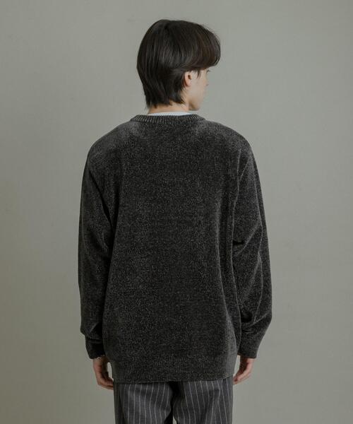 SENSE OF PLACE by URBAN RESEARCH(センスオブプレイスバイアーバンリサーチ)の「『洗濯可』モールロゴグラフィックニット(ニット/セーター・メンズ・ライトベージュ/グリーン/チャコールグレー・MEDIUM/LARGE)」の13枚目の写真