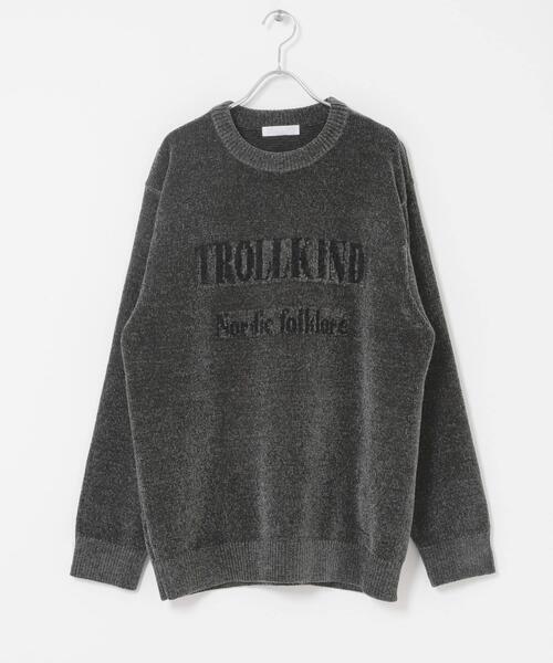 SENSE OF PLACE by URBAN RESEARCH(センスオブプレイスバイアーバンリサーチ)の「『洗濯可』モールロゴグラフィックニット(ニット/セーター・メンズ・ライトベージュ/グリーン/チャコールグレー・MEDIUM/LARGE)」の14枚目の写真