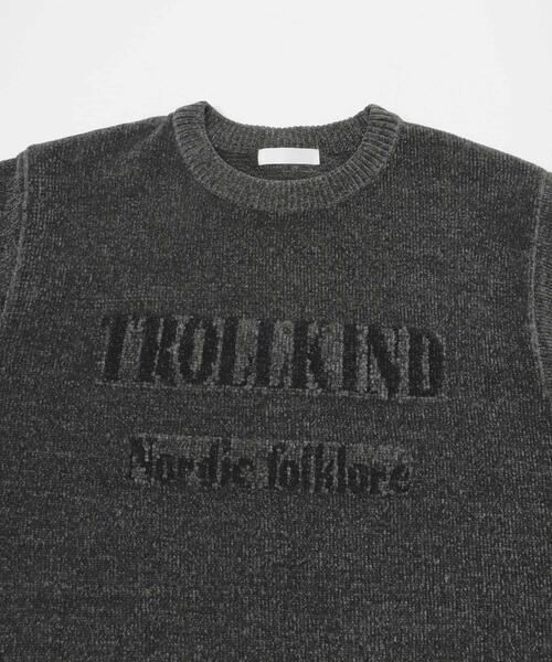 SENSE OF PLACE by URBAN RESEARCH(センスオブプレイスバイアーバンリサーチ)の「『洗濯可』モールロゴグラフィックニット(ニット/セーター・メンズ・ライトベージュ/グリーン/チャコールグレー・MEDIUM/LARGE)」の15枚目の写真