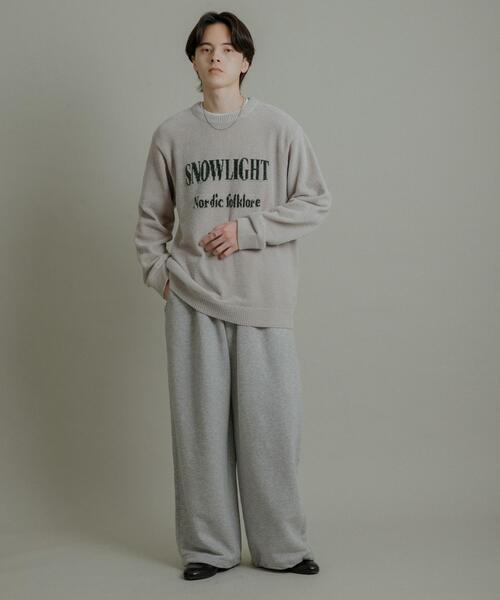 セール】『洗濯可』モールロゴグラフィックニット（ニット/セーター