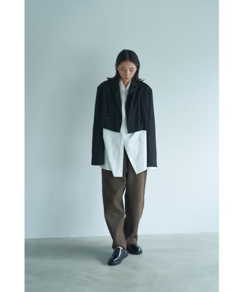 marjour(マージュール)の「RELAXED TAPERED KNIT PANTS(その他パンツ・レディース・ブラウン/ブラック・M)」の3枚目の写真