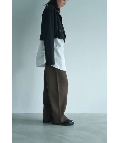marjour(マージュール)の「RELAXED TAPERED KNIT PANTS(その他パンツ・レディース・ブラウン/ブラック・M)」の9枚目の写真