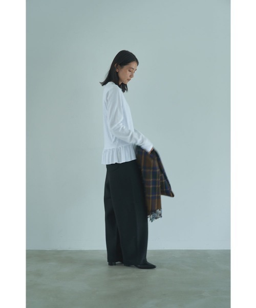 marjour(マージュール)の「RELAXED TAPERED KNIT PANTS(その他パンツ・レディース・ブラウン/ブラック・M)」の15枚目の写真