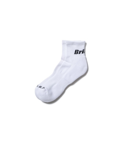 F.C.Real Bristol（エフシーレアルブリストル）の「AUTHENTIC LOGO SHORT SOCKS（ソックス/靴下・メンズ・ブラック/ホワイト/ライトブルー・MEDIUM/LARGE）」の2枚目の写真