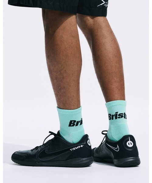 F.C.Real Bristol（エフシーレアルブリストル）の「AUTHENTIC LOGO SHORT SOCKS（ソックス/靴下・メンズ・ブラック/ホワイト/ライトブルー・MEDIUM/LARGE）」の4枚目の写真