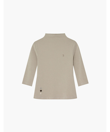 SIO（シオ）の「ハーフネックカプリスリーブトップ [ベージュ]（Tシャツ/カットソー）」