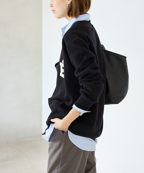 WEB限定/追加2》サガラ刺繍スウェットライクニットカーディガン