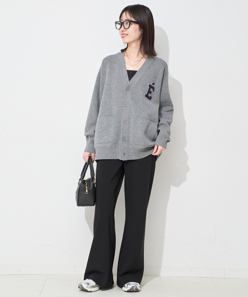 WEB限定/追加2》サガラ刺繍スウェットライクニットカーディガン