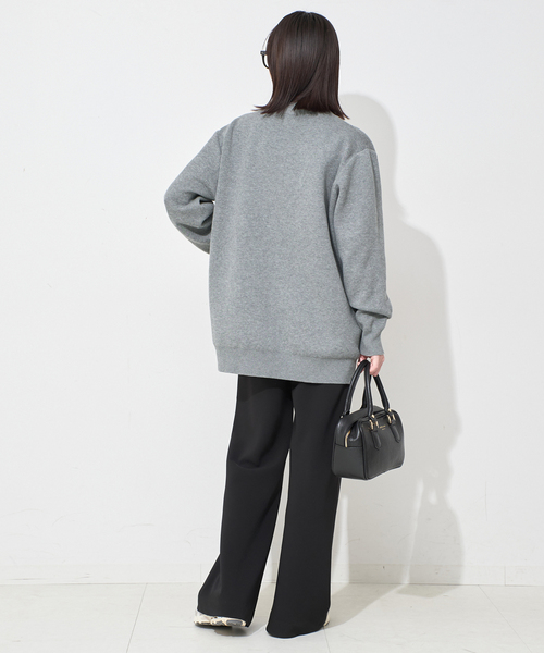 WEB限定/追加2》サガラ刺繍スウェットライクニットカーディガン